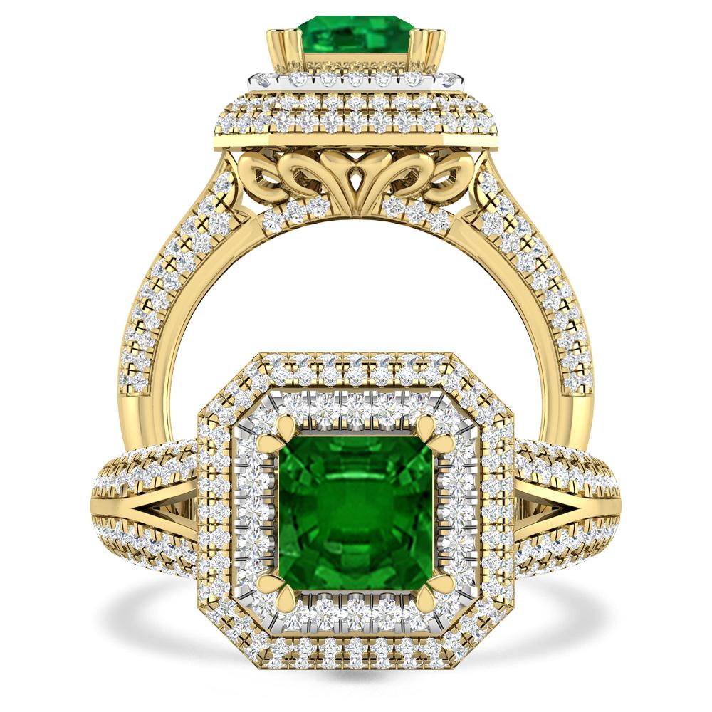 Yellow Gold - Emerald