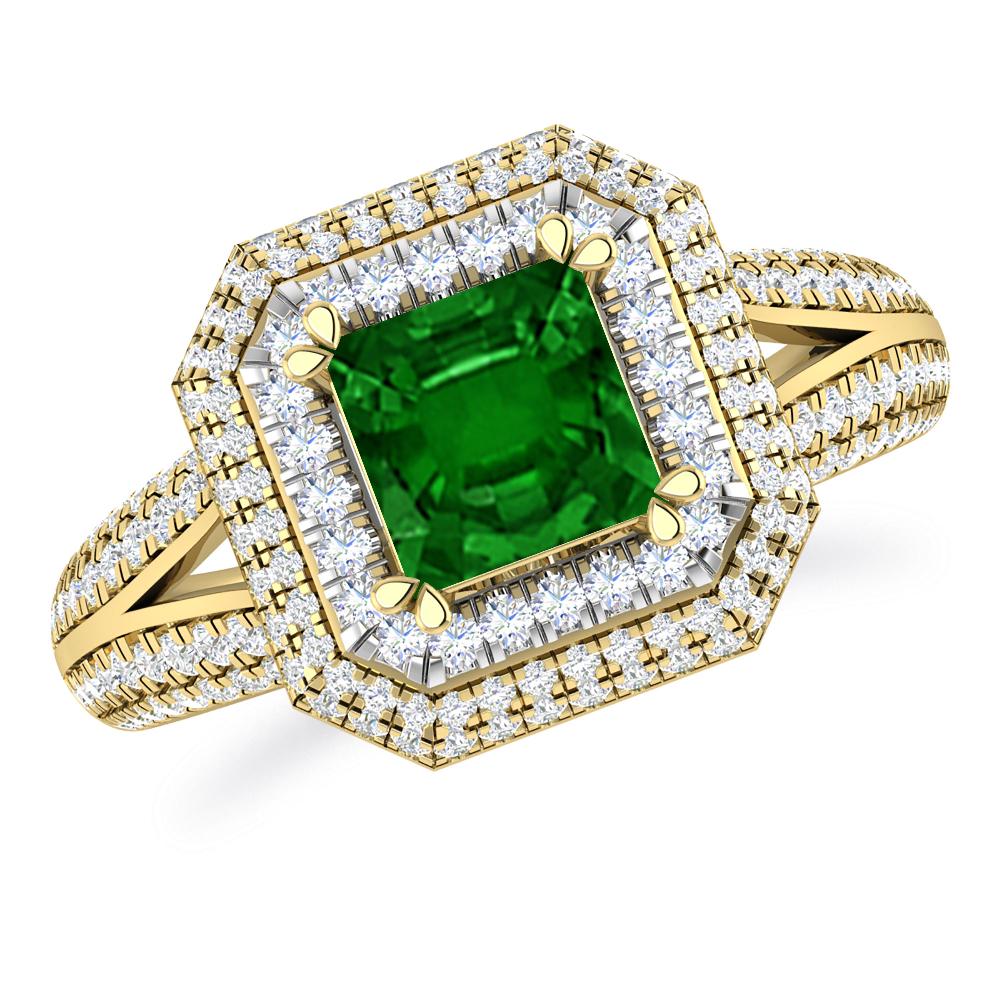 Yellow Gold - Emerald