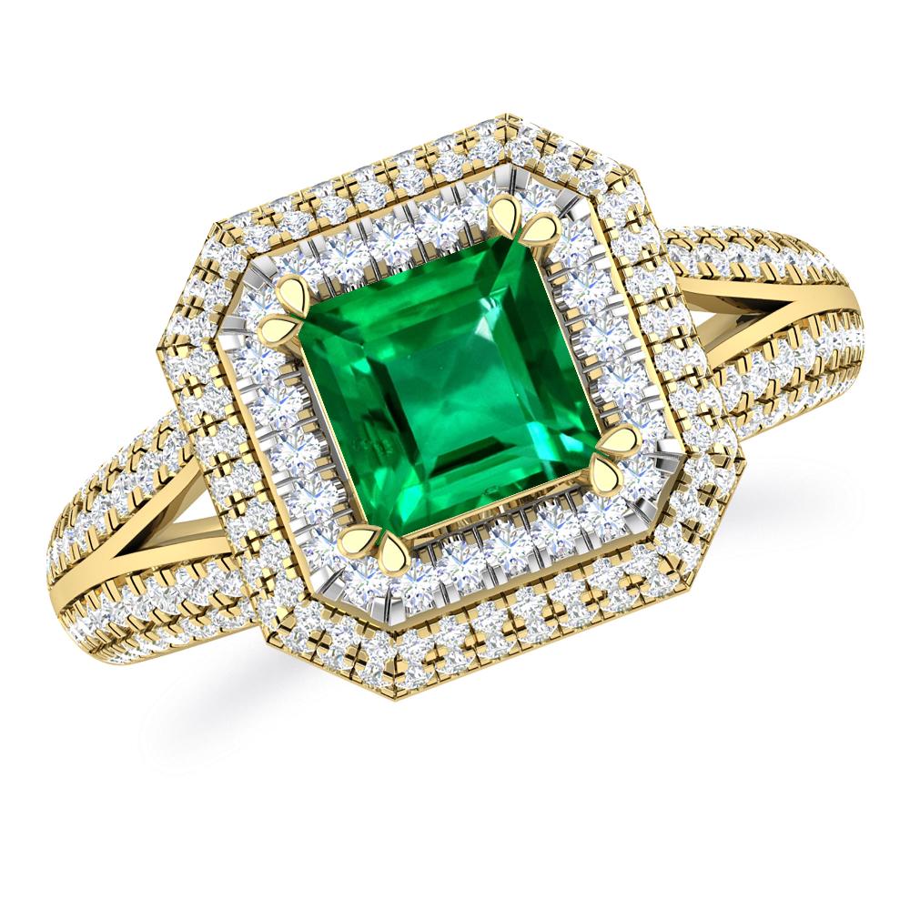 Yellow Gold - Emerald