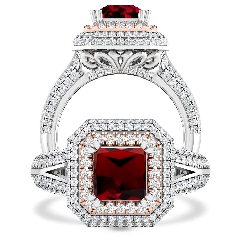 White Gold - Garnet