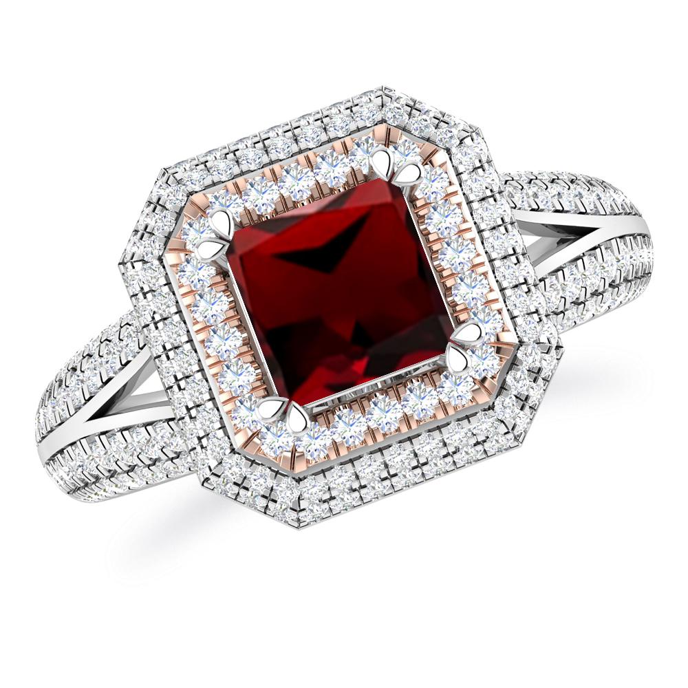 White Gold - Garnet