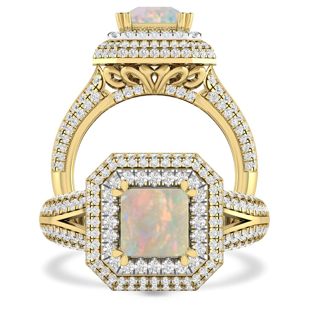 Yellow Gold - Opal