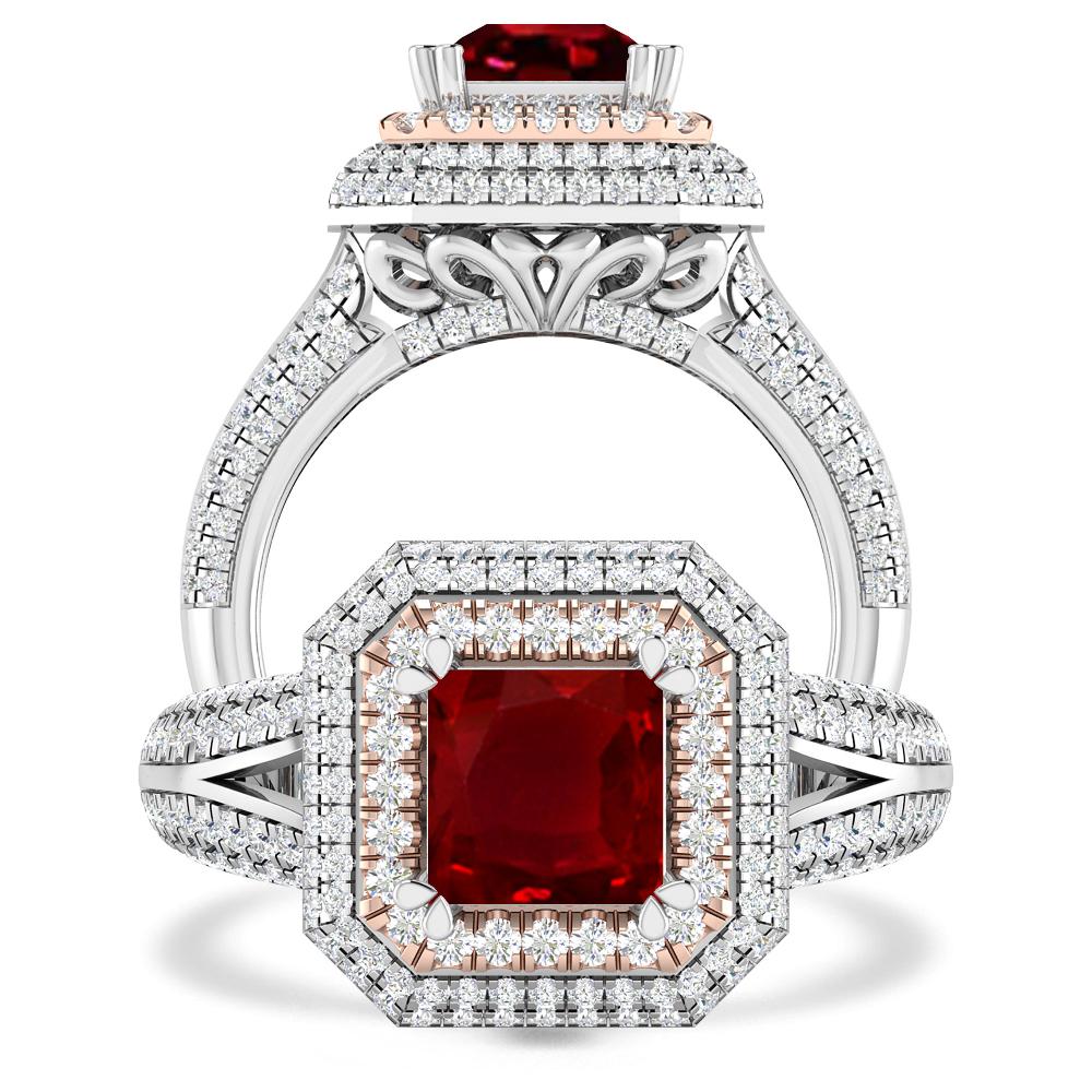 White Gold - Ruby