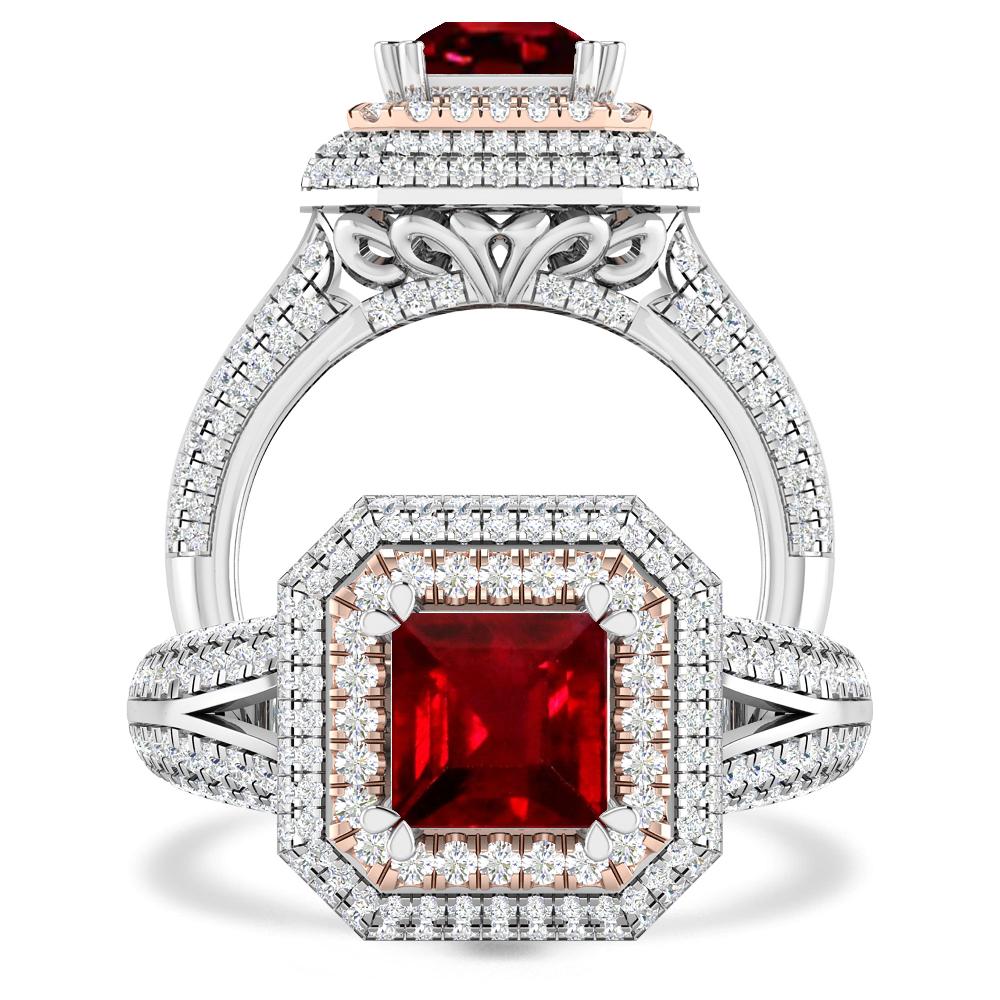 White Gold - Ruby