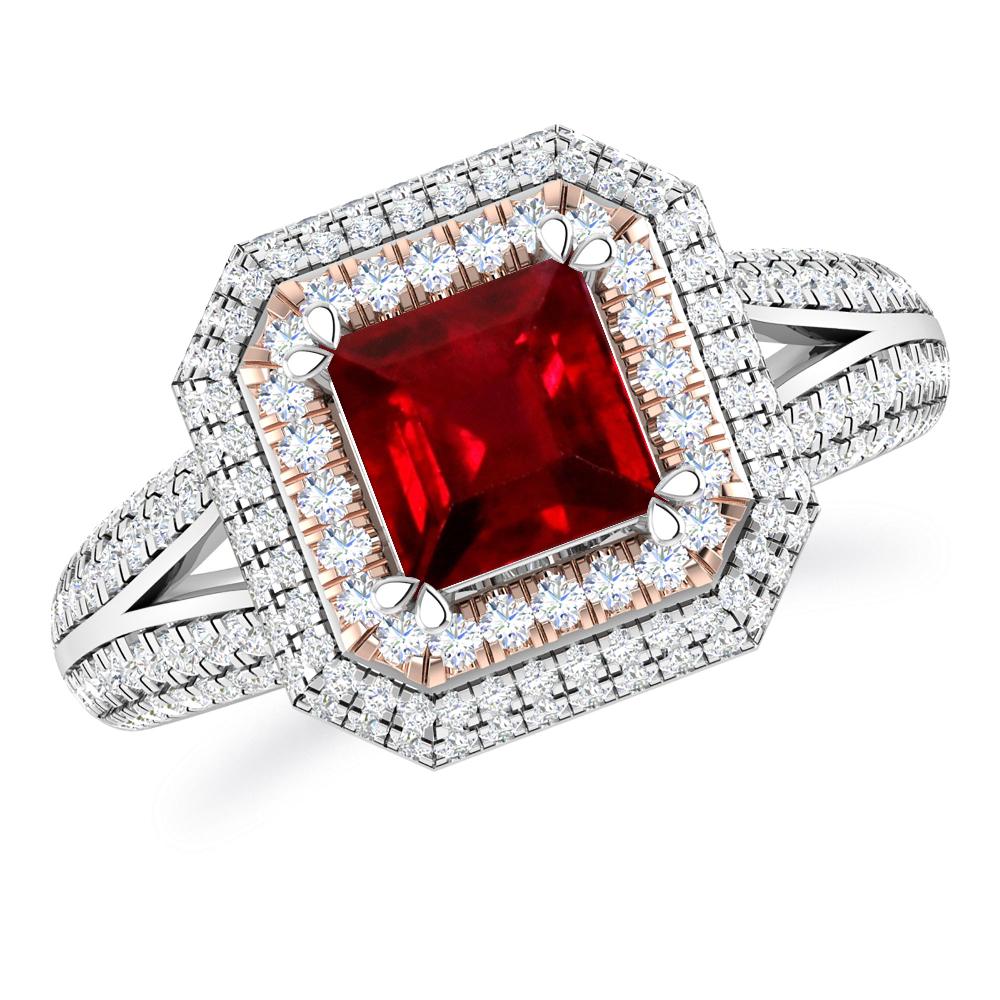 White Gold - Ruby