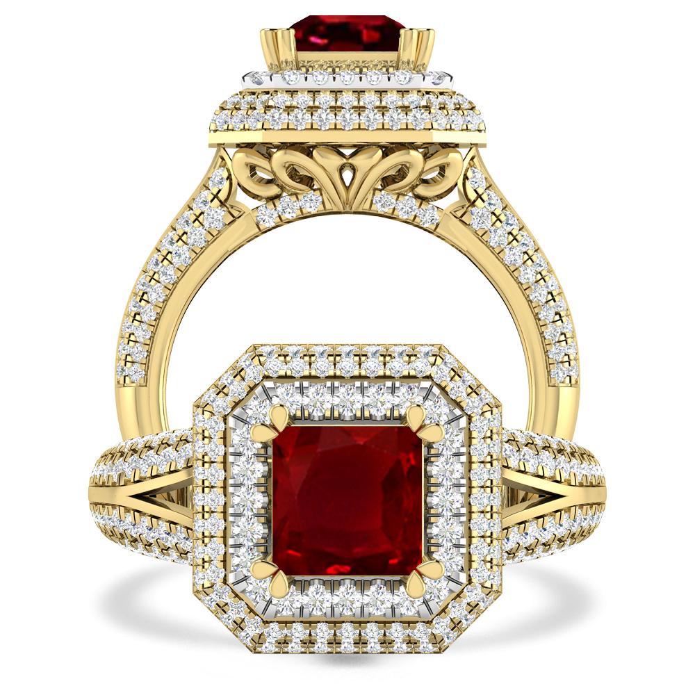 Yellow Gold - Ruby