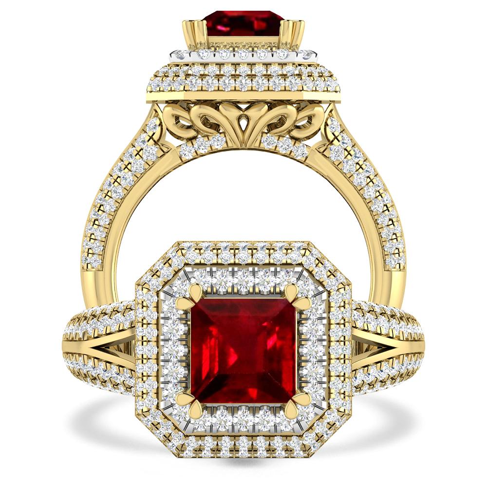 Yellow Gold - Ruby