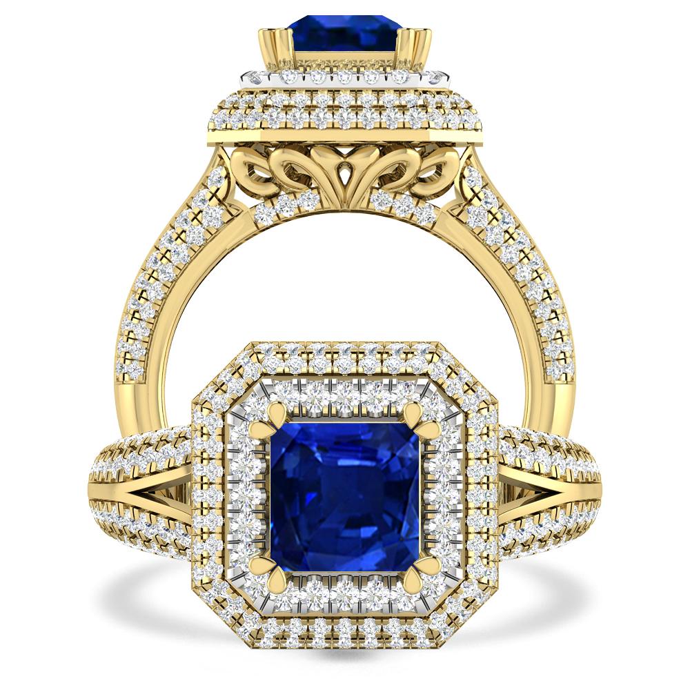 Yellow Gold - Sapphire