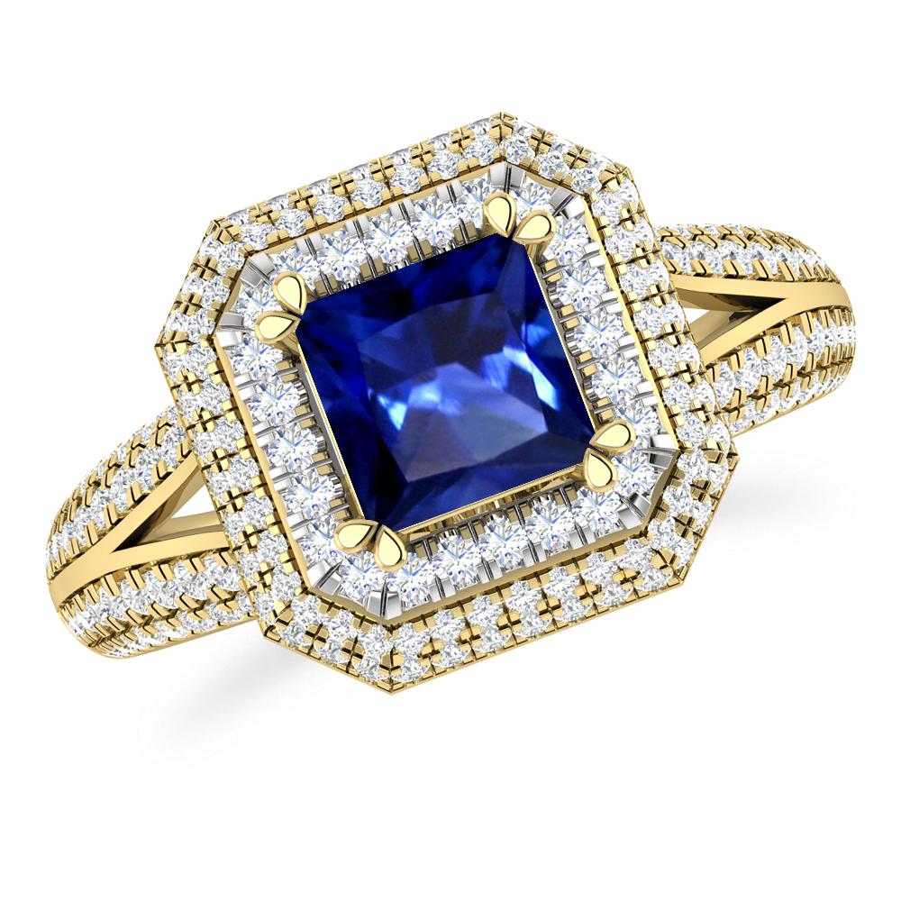 Yellow Gold - Sapphire