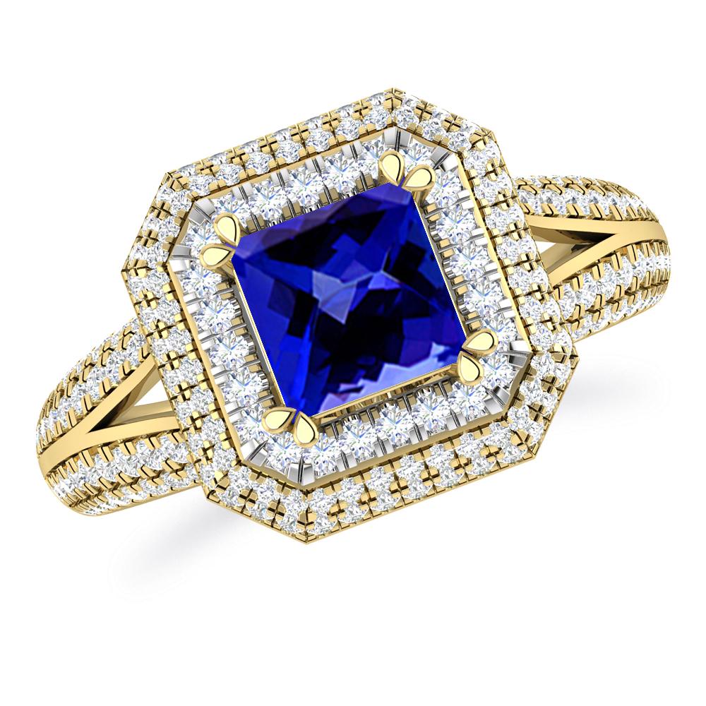 Yellow Gold - Tanzanite