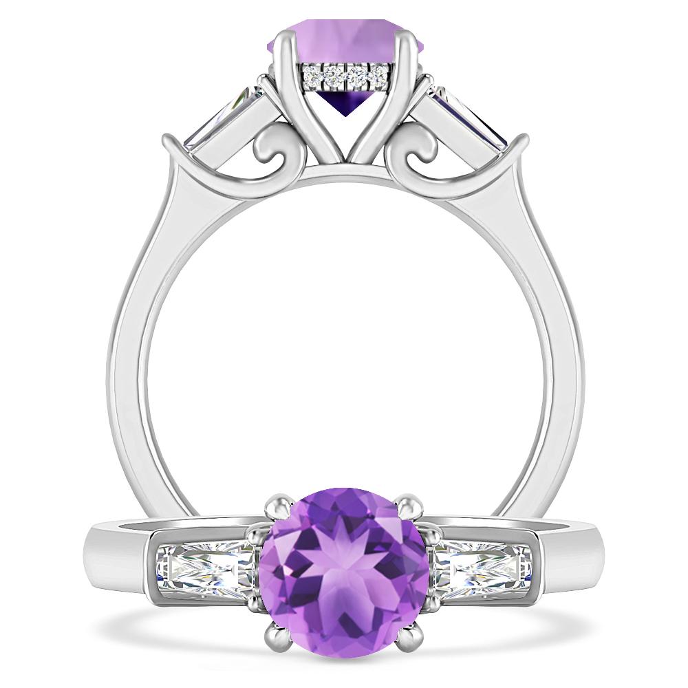 White Gold - Amethyst