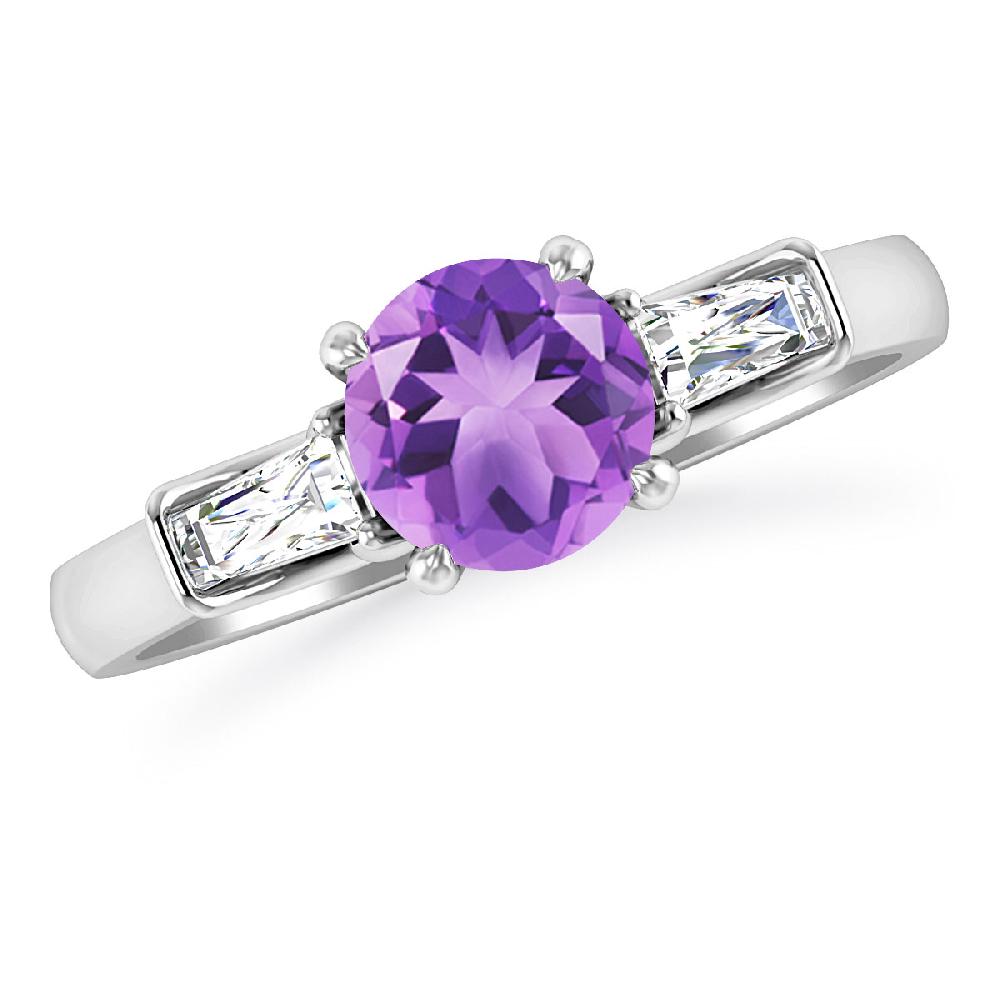 White Gold - Amethyst