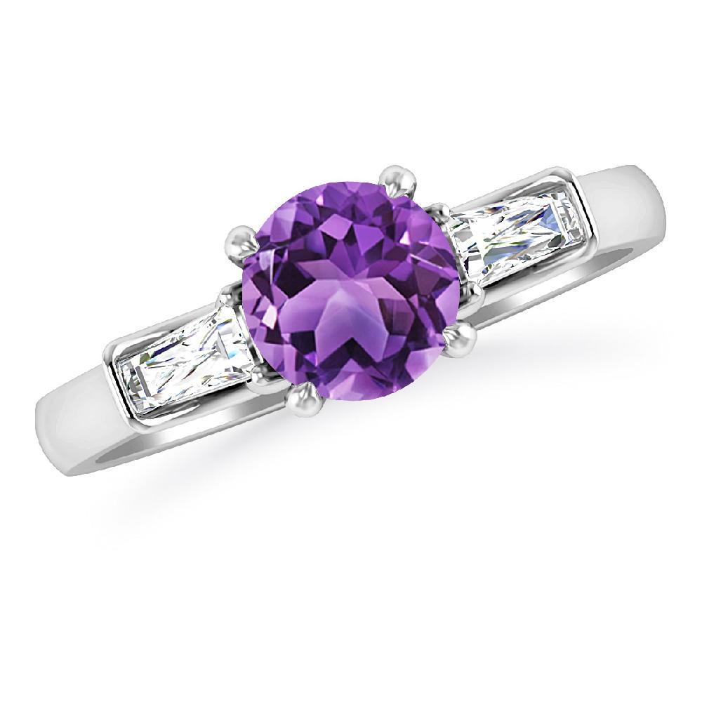 White Gold - Amethyst