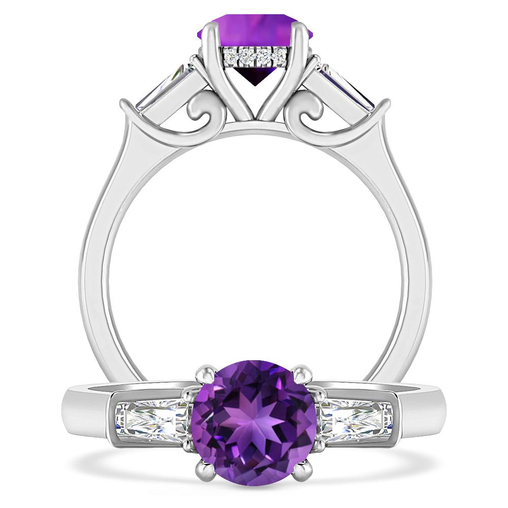 White Gold - Amethyst