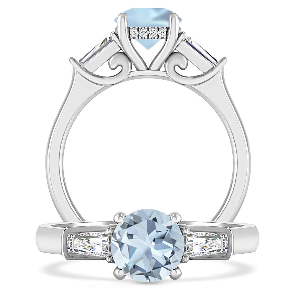 White Gold - Aquamarine