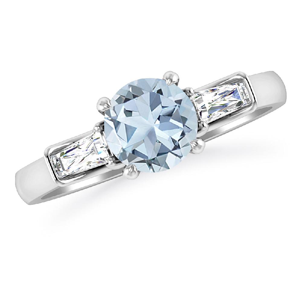 White Gold - Aquamarine