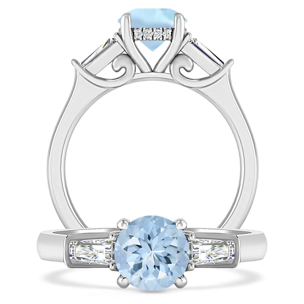 White Gold - Aquamarine