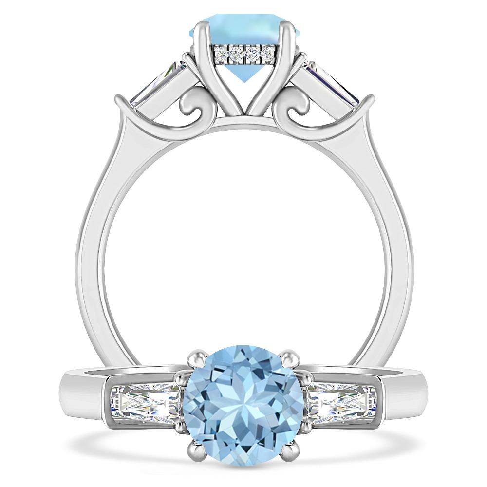 White Gold - Aquamarine