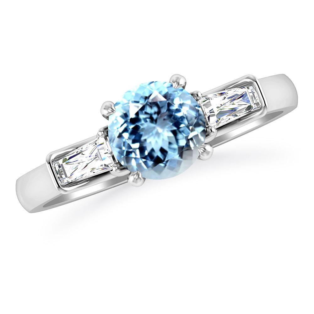 White Gold - Aquamarine