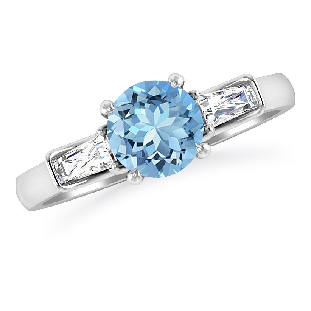 White Gold - Aquamarine