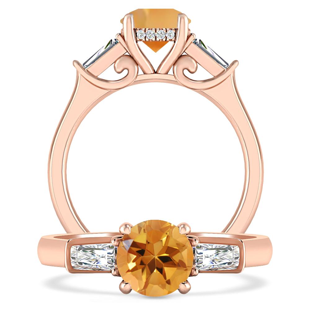 Rose Gold - Citrine