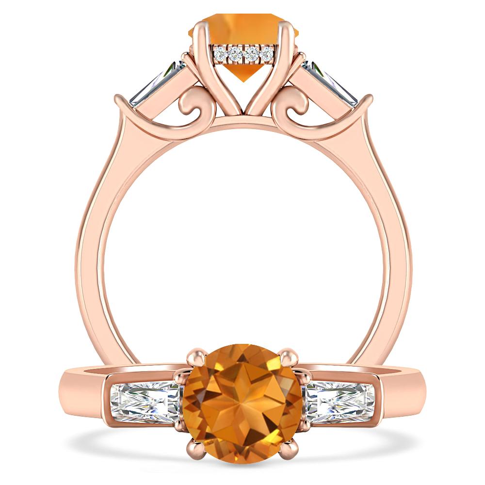 Rose Gold - Citrine