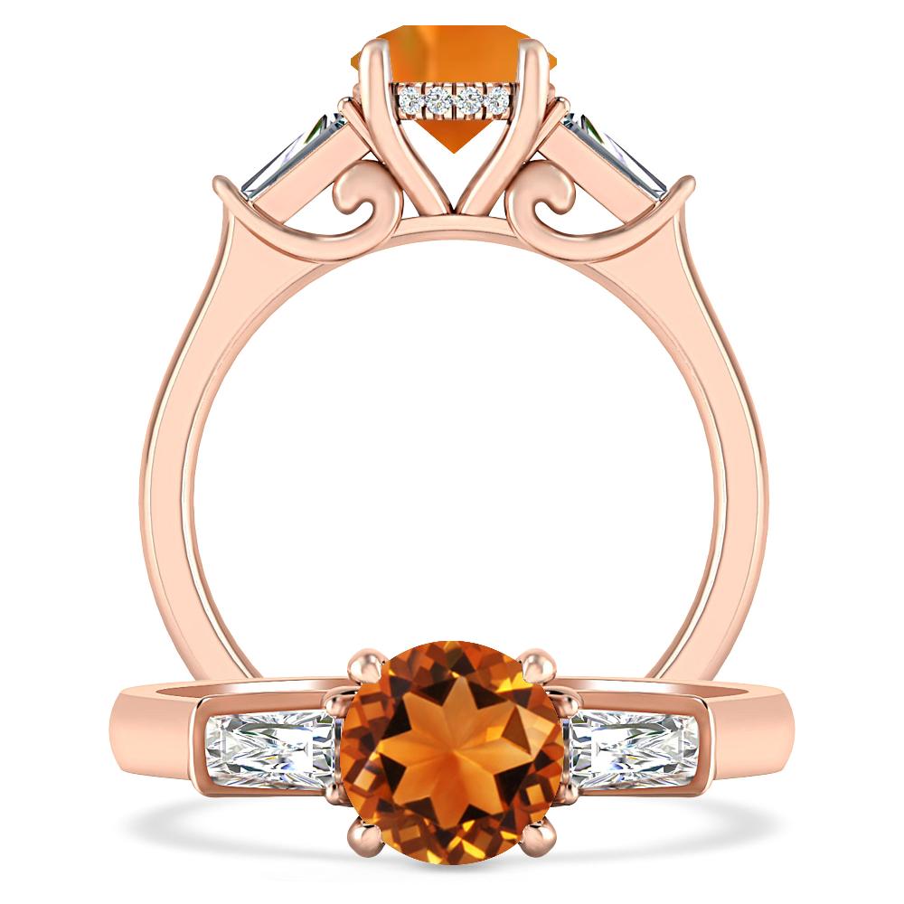 Rose Gold - Citrine