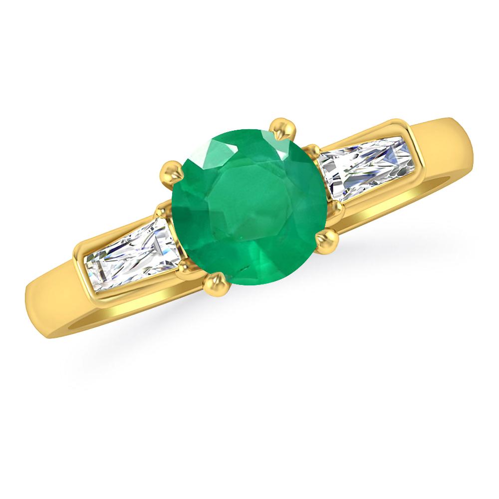 Yellow Gold - Emerald