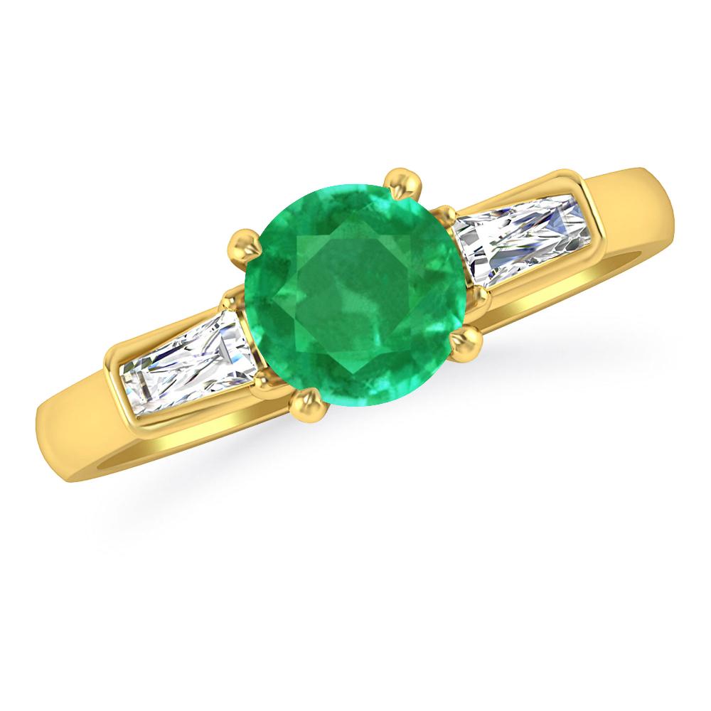 Yellow Gold - Emerald