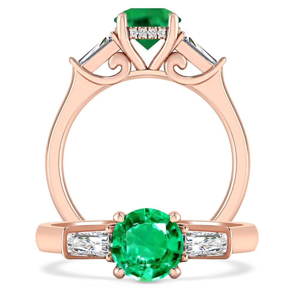 Rose Gold - Emerald