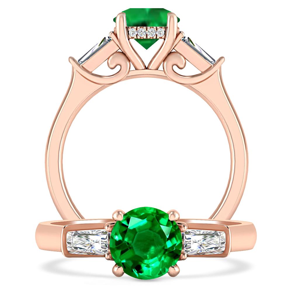 Rose Gold - Emerald