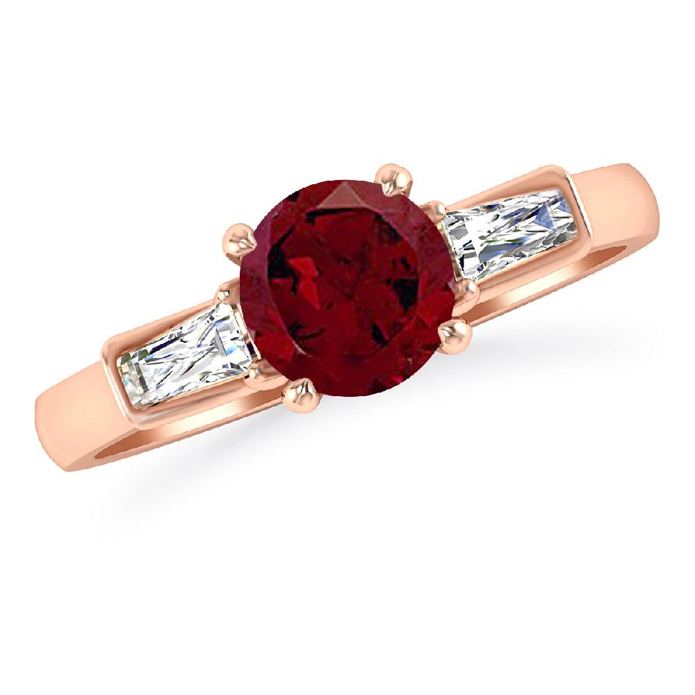 Rose Gold - Garnet