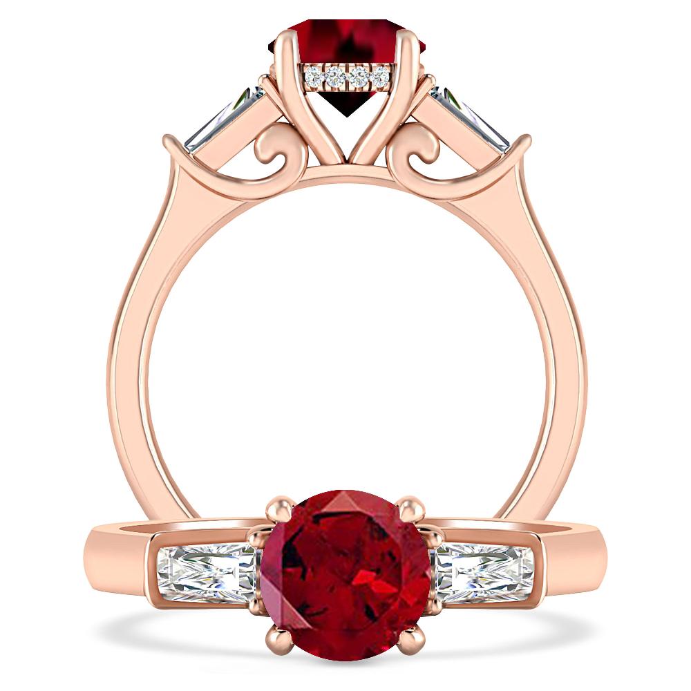 Rose Gold - Garnet