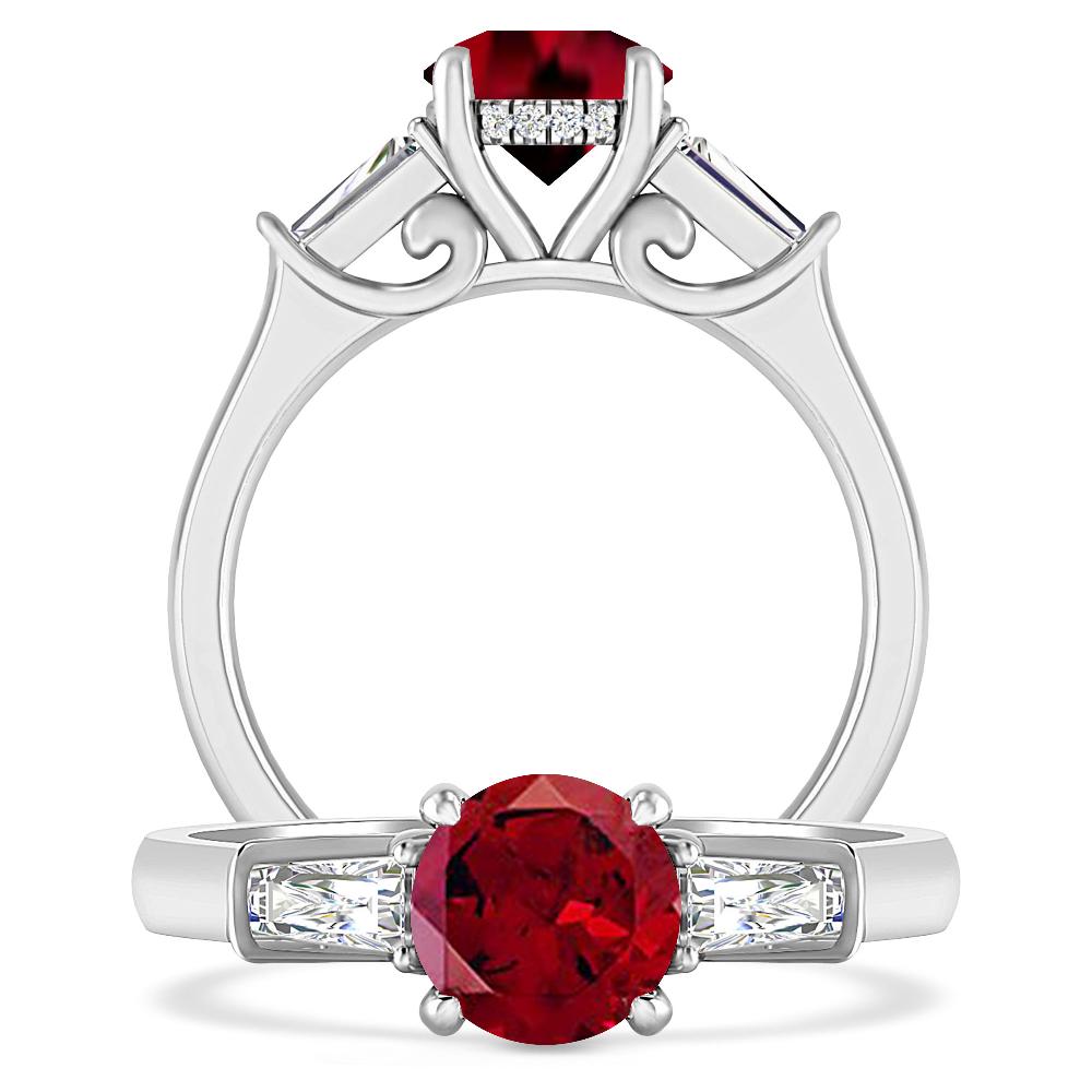 White Gold - Garnet