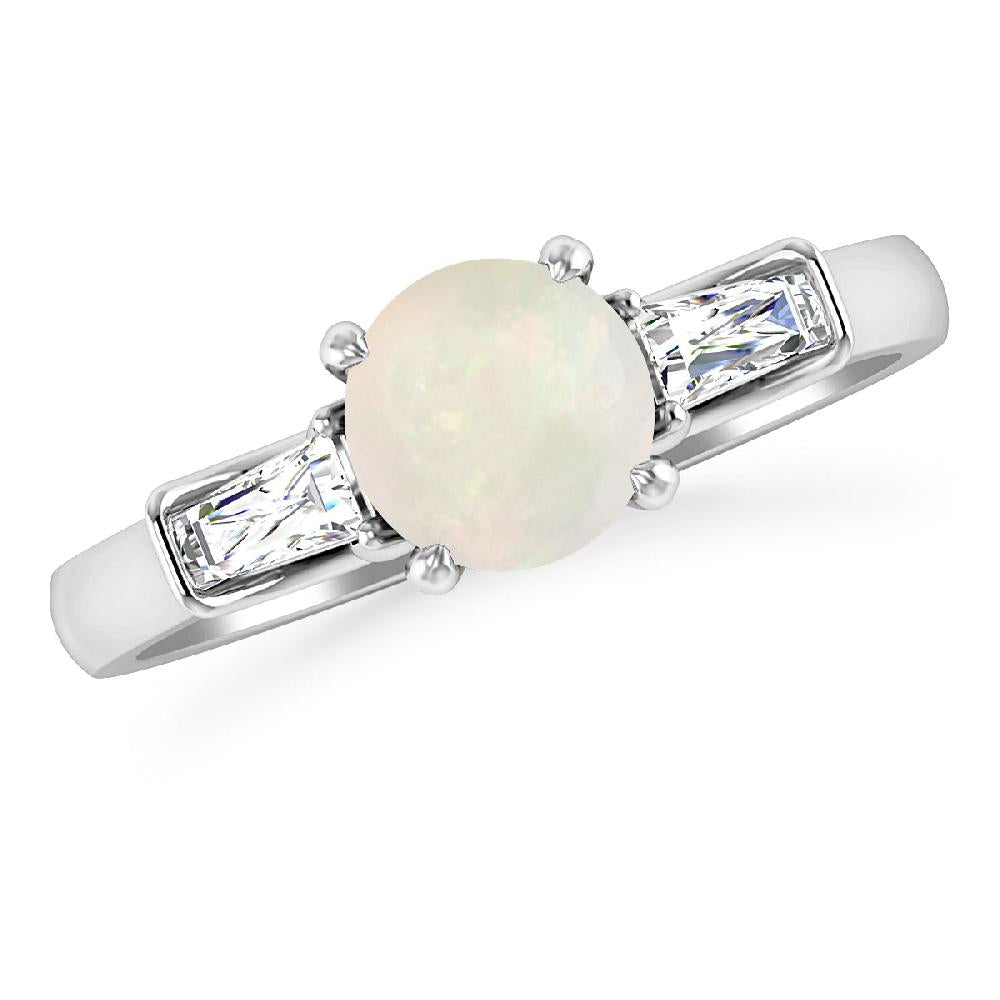 White Gold - Opal