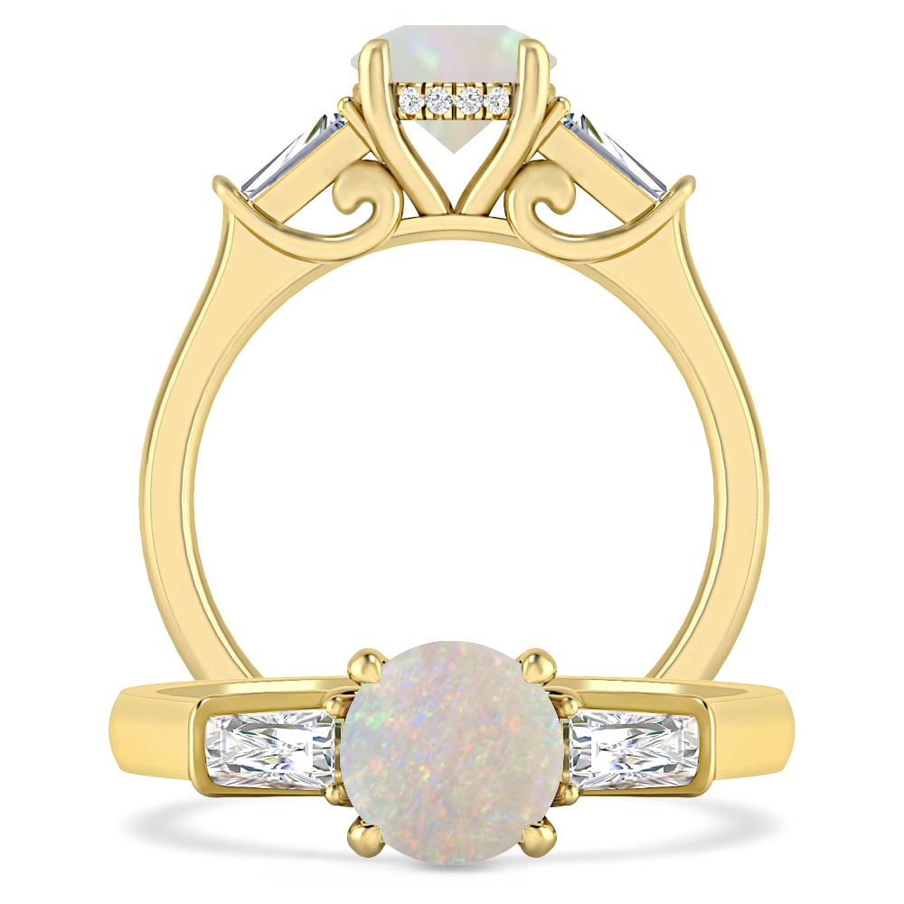 Yellow Gold - Opal