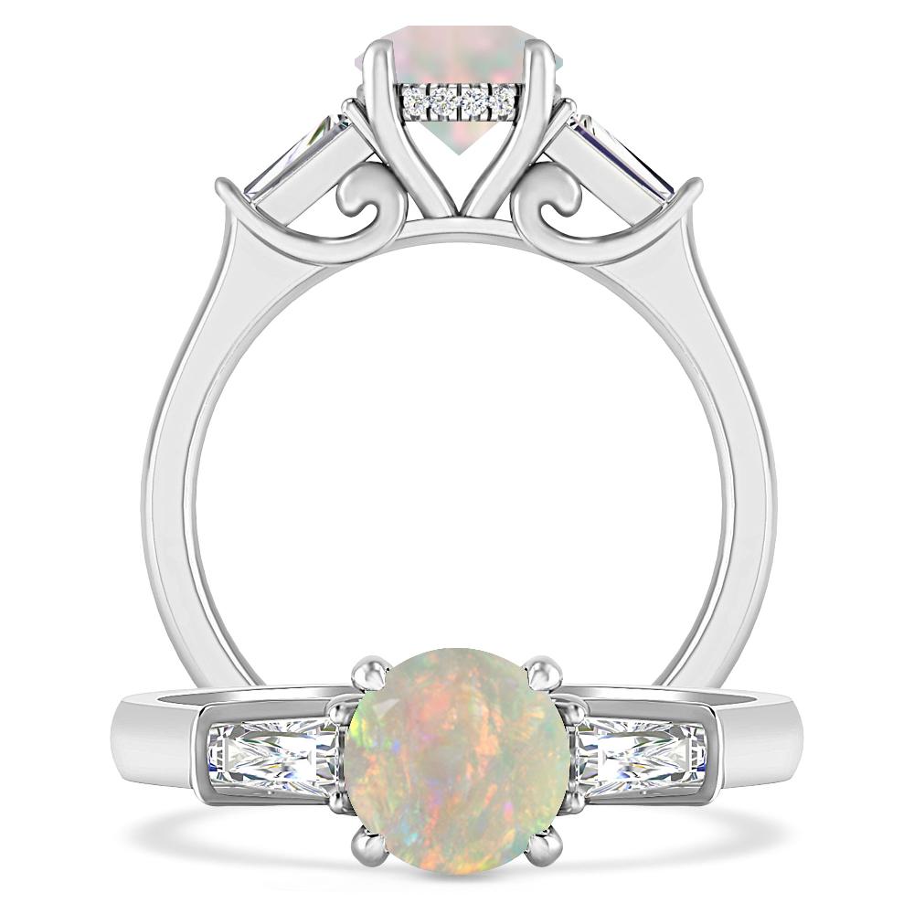 White Gold - Opal