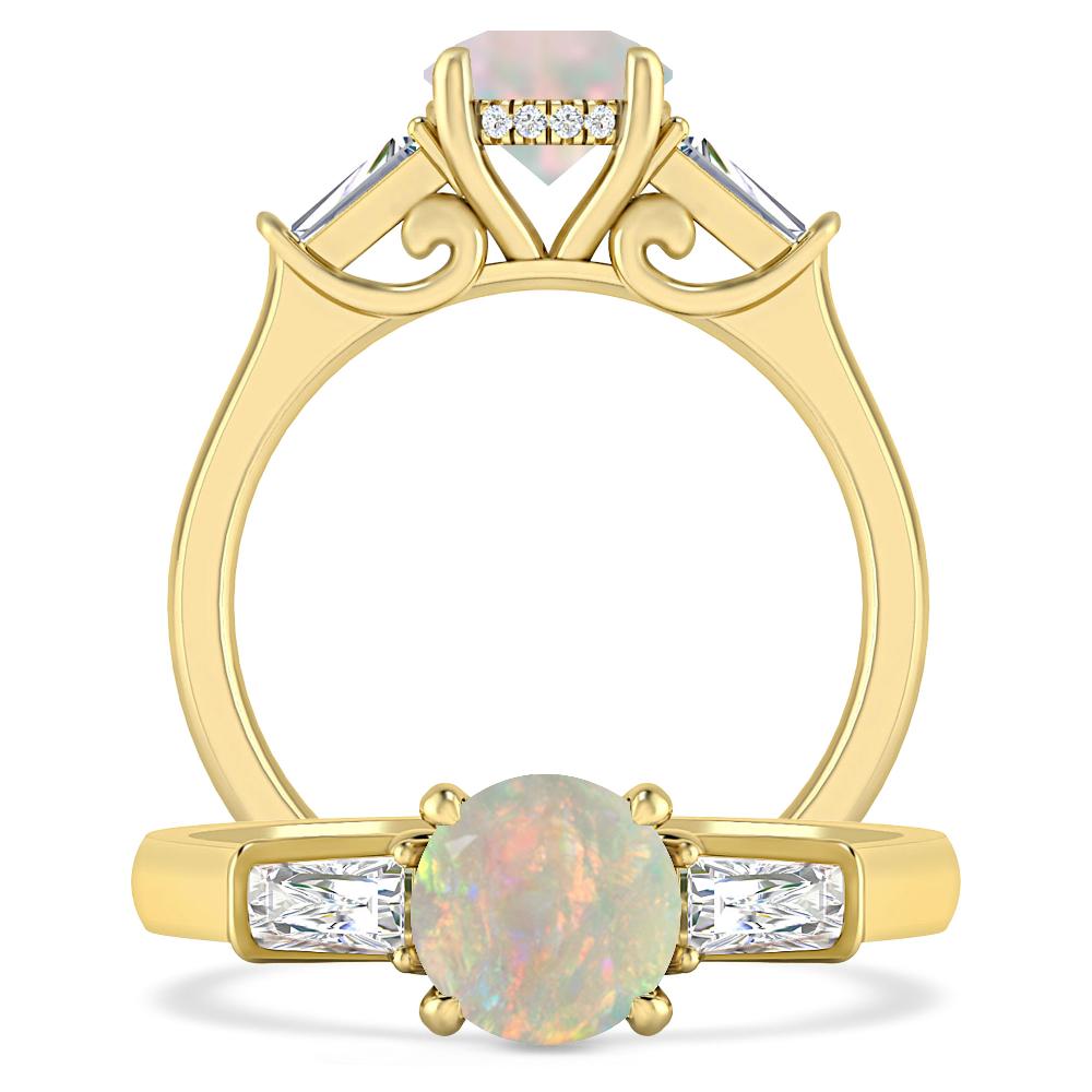 Yellow Gold - Opal