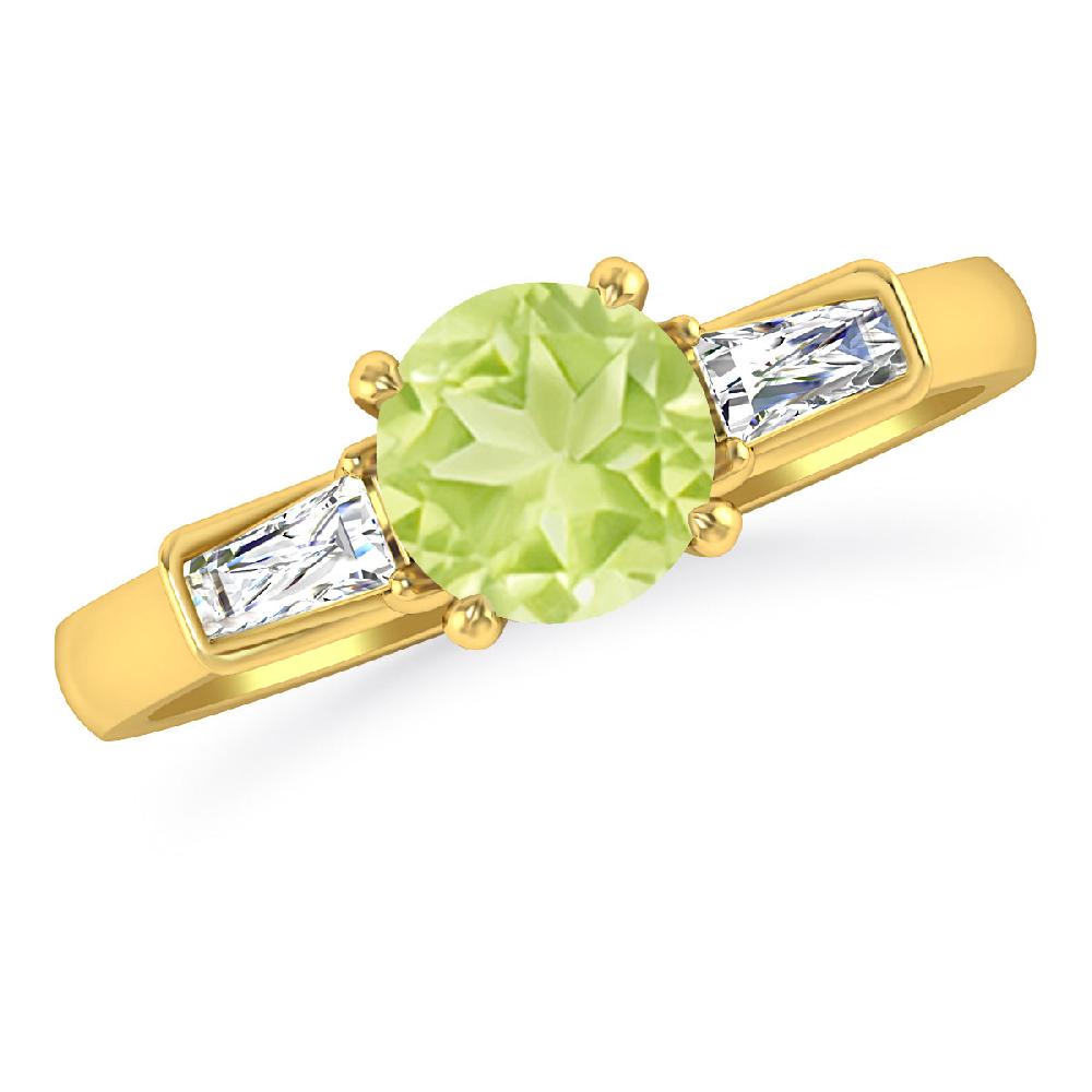 Yellow Gold - Peridot