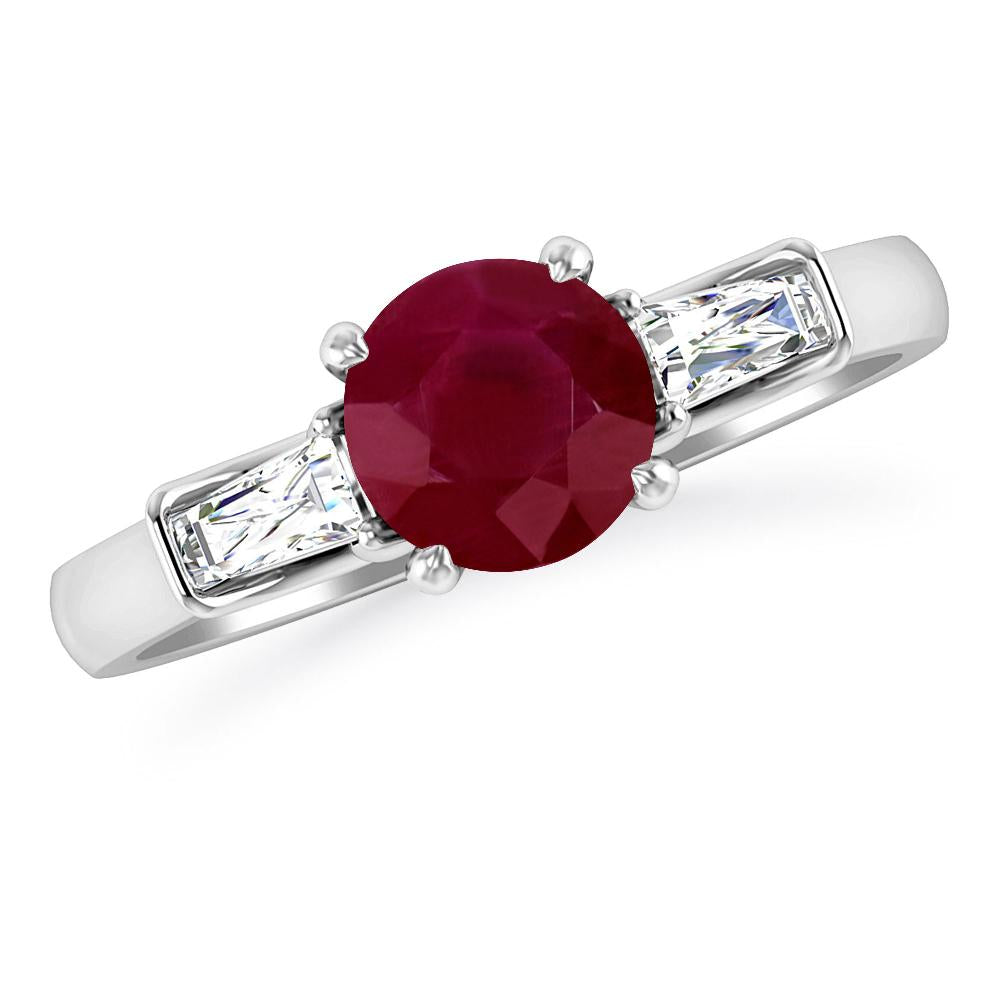 White Gold - Ruby