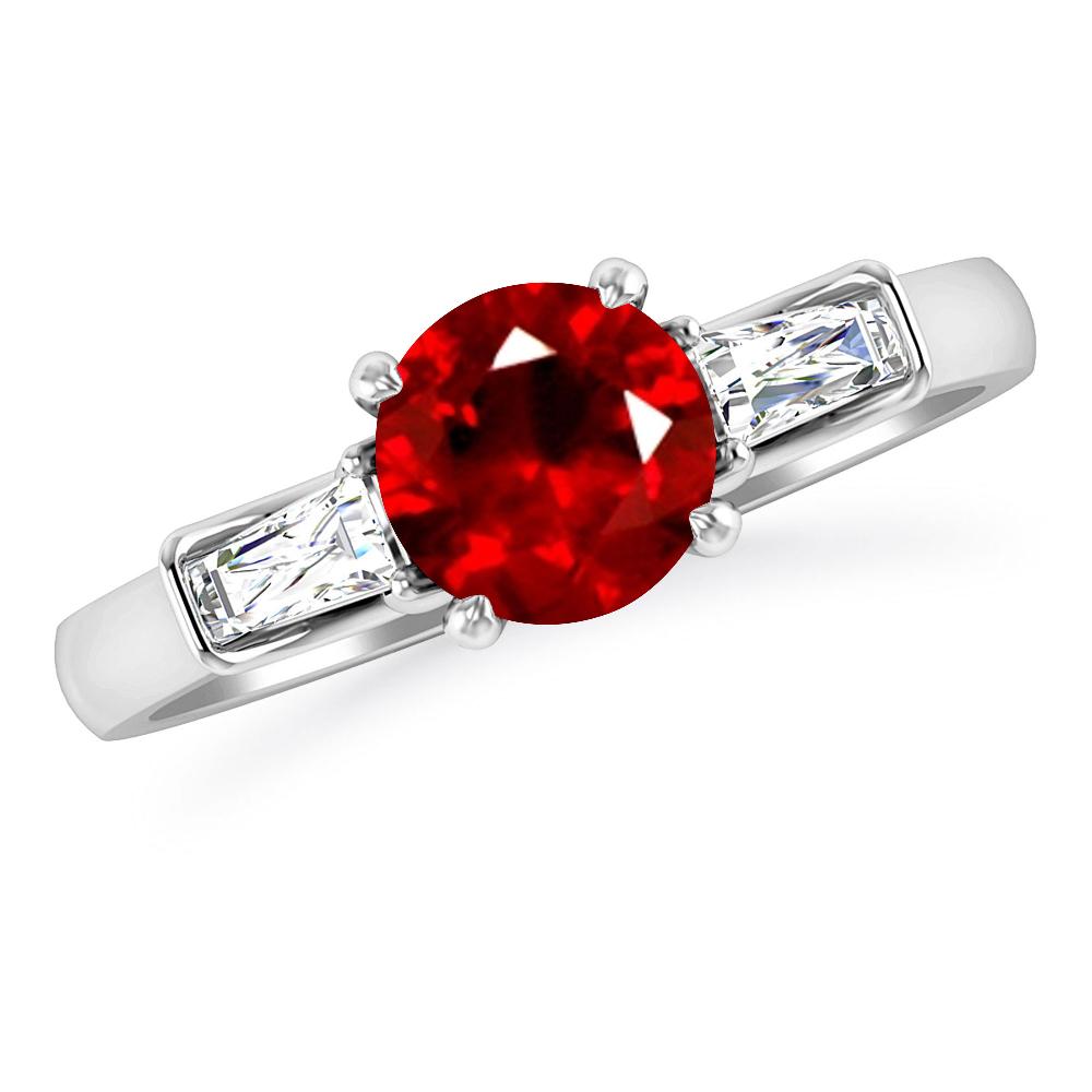 White Gold - Ruby