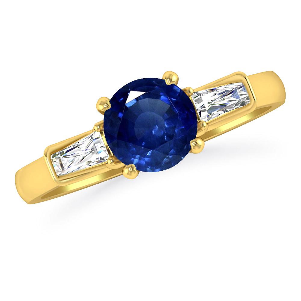 Yellow Gold - Sapphire