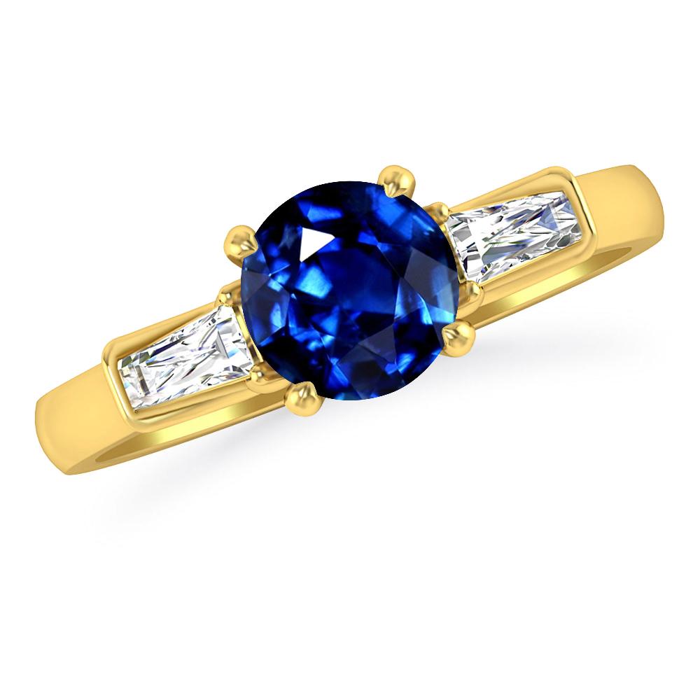 Yellow Gold - Sapphire