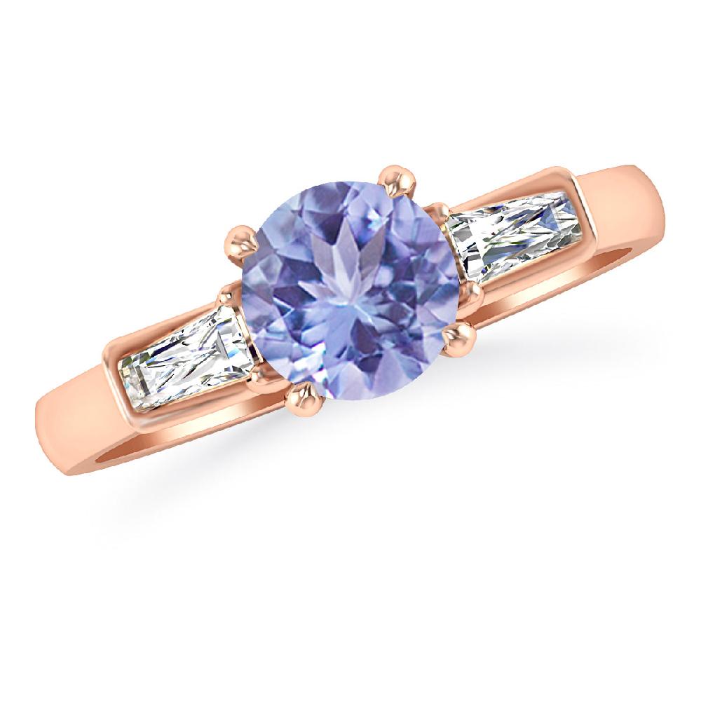 Rose Gold - Tanzanite