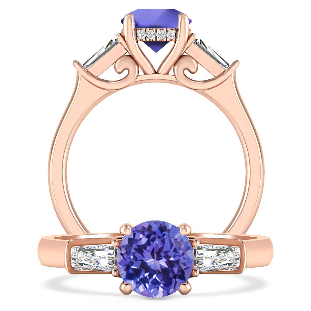 Rose Gold - Tanzanite