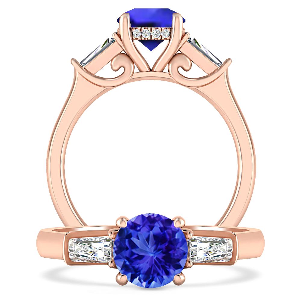 Rose Gold - Tanzanite