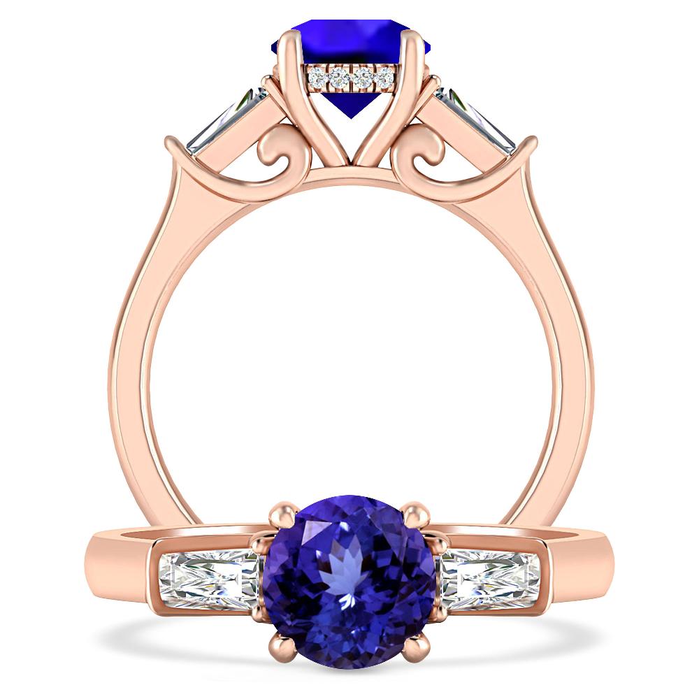 Rose Gold - Tanzanite