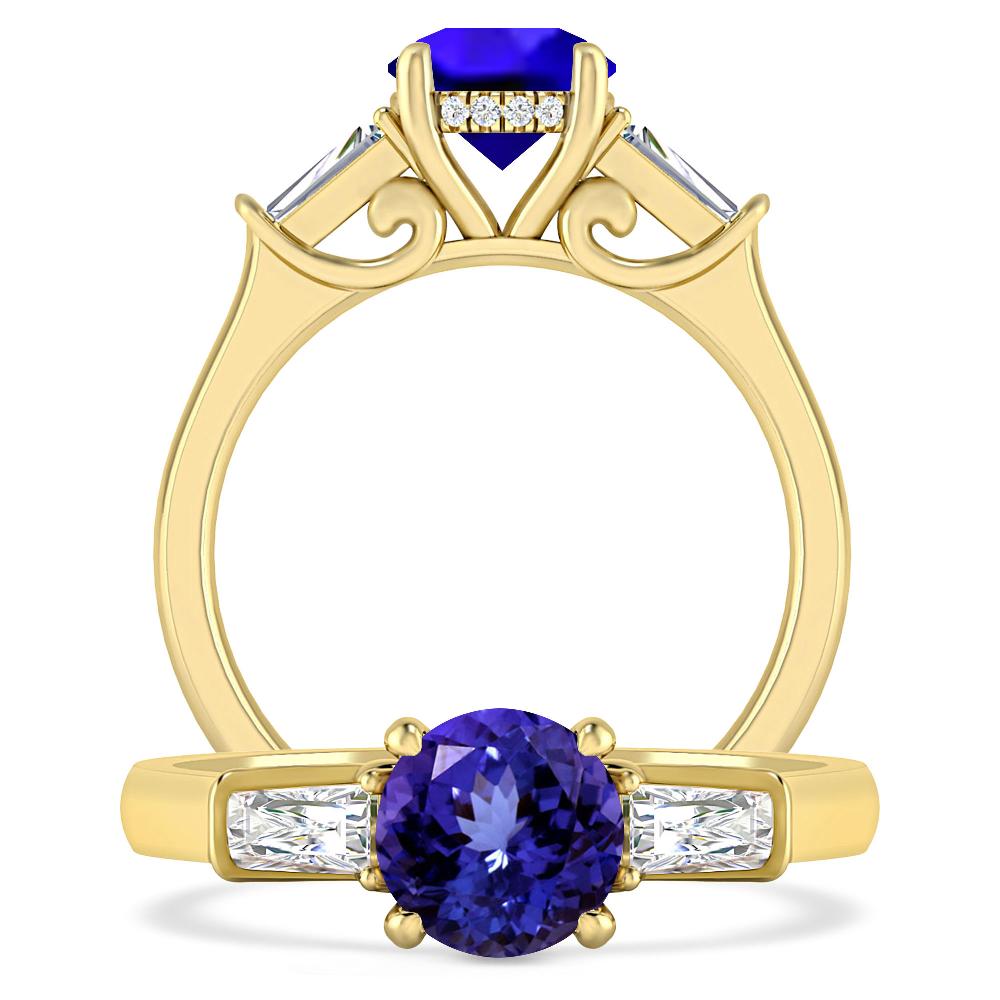 Yellow Gold - Tanzanite