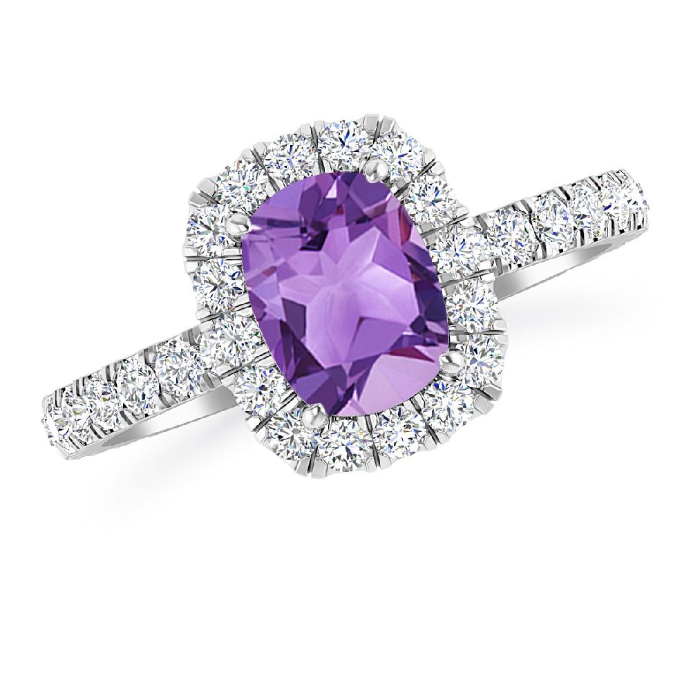 White Gold - Amethyst