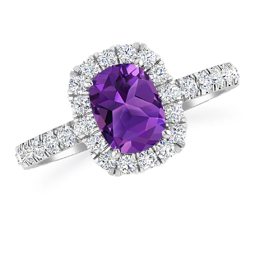 White Gold - Amethyst